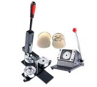 DIY Badge Making Kit with Press and Cutter - Create Personalized Shields, Stars, and Cat Faces - Perfect for Crafts and Gifts