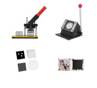 DIY Badge Pin Maker 200pcs Materials With 63.5 * 63.5mm Refrigerator Sticker Machine Fridge Magnet Making Machine