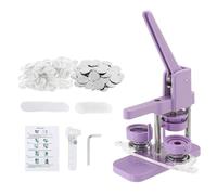 DIY Badge Pin Maker 25/32/44/58mm Removable Magnetic Mold Badge Button Maker Machine With 100Sets Making Parts(44mm Purple Set)