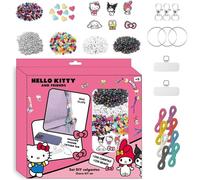 DIY Bag Clip Hello Kitty Beauty Set | Creative Kit with Over 250 Beads, Charms and Accessories | Create Sanrio Character Pendants