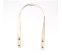 DIY Bag Making Kit Bag Belt Detachable PU Leather Handle Strap Bag Handle Bag Accessories DIY Solid Color Luggage Replacement Button Strap(White)