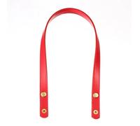 DIY Bag Making Kit Bag Belt Detachable PU Leather Handle Strap Bag Handle Bag Accessories DIY Solid Color Luggage Replacement Button Strap(Red)