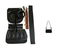 DIY Bag Making Kit Bag Set Handmade Hand Sewing Material DIY Shoulder Strap Bag Kit Making Kit Hand Sewing Pocket Leather Craft Crossbody Bag(Num1 Black)