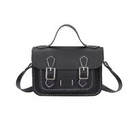 DIY Bag Making Kit DIY Leather Bag Handmade Sewing Women Crossbody Shoulder Bag Handcrafted Semi-Finished Kit Blue Red Black Green Brown(Black)