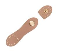DIY Bag Making Kit Leather Snap Buckles Sewing PU Leather Purse Closure Fasteners for Purse Making Wallet Handbags Button DIY Bag PU Leather Buckle(Brown,1PC)
