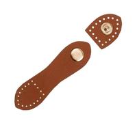 DIY Bag Making Kit Leather Snap Buckles Sewing PU Leather Purse Closure Fasteners for Purse Making Wallet Handbags Button DIY Bag PU Leather Buckle(Coffee,2PCS)