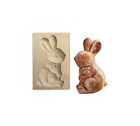 DIY Baking Moulds Wooden Cookie Embossing Craft Decorative Tools For Christmas Thanksgiving Kitchen Sandwich Bags (U, One Size)