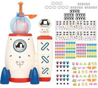 DIY Balloon Space Rocket Kit, Magic Space Rocket Kit, Animal Balloon Making Kit (Includes Stretch Bubbles and Sticker Accessories), a Great Toy Gift for Kids Aged 3-12 (Set 412)