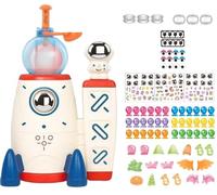 DIY Balloon Space Rocket Kit, Magic Space Rocket Kit, Animal Balloon Making Kit (Includes Stretch Bubbles and Sticker Accessories), a Great Toy Gift for Kids Aged 3-12 (Set 172)