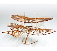 DIY Balsa Wood Otto Lilienthal Airplane Model Kit - 3D Puzzle Wooden Plane Construction for Adults - Laser Cut Woodcraft for Home Decor