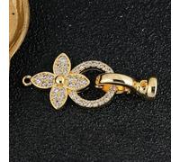 DIY Basic Connector Fastener Lock Clasps Accessories for Handicraft Needlework Pearls Beads Jewelry Making-Gold_p-As Photo