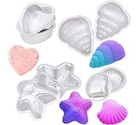 DIY Bath Bomb Kit, Bath Bomb Molds for Crafting Handmade Spa Bomb Fizzy Crafting Molds DIY Making Supplies, Round Sphere Shape (Set 8) Bath Bomb Moulds Bath Bomb Tin