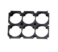 DIY Battery Packs Abspc Medium Black Colour 4pcs 21700 Battery Holder Bracket with 2x3 Slots Plastic Frame for Stand
