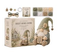 DIY Bead Gnome Set, 3D Crafting Kit, Cute Decorative Beaded Project with Guided Assembly Feature, Creative Art Supplies Pack, Colorful Handmade Ornament Kit, Home Use for Holiday Decorations