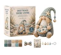 DIY Bead Gnome Set, 3D Crafting Kit, Cute Decorative Beaded Project with Guided Assembly Feature, Creative Art Supplies Pack, Colorful Handmade Ornament Kit, Home Use for Holiday Decorations