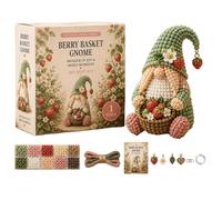 DIY Bead Gnome Set, 3D Crafting Kit, Cute Decorative Beaded Project with Guided Assembly Feature, Creative Art Supplies Pack, Colorful Handmade Ornament Kit, Home Use for Holiday Decorations