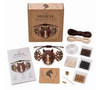 DIY Beaded Bracelet Making Kit, Beginner-Friendly 3D Animal Beaded Bracelet Making Kits, Beadwork Craft Bead Embroidery BraceletMaking Jewelry Kit, for Craft Lover, DIY Gifts for Women (Horse)