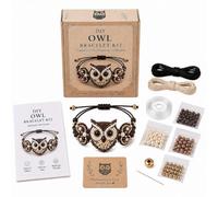 DIY Beaded Bracelet Making Kit,Beginner-Friendly 3D Animal Beadwork Craft Kit,Octopus Hummingbird Turtle Whale Cardinal Horse Owl Complete Jewelry Making Set,Unique Handmade for Craft Lovers(Style G)
