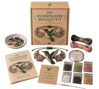 DIY Beaded Bracelet Making Kit, Funny Animal Shape Bead Craft Kit for Beginners, Adjustable Pastoral & Ocean Jewelry Making Set, for Women and Craft Enthusiasts (#I)