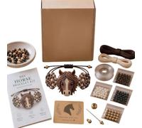 DIY Beaded Bracelet Making Kit, Three-Dimensional Animal Beadwork Jewelry Craft Kits with Instruction Sheet for Adults, Beginner, Friendly & Craft Lovers (Horse)
