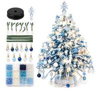 DIY Beaded Christmas Tree Kit, 3D Crystal Bead Craft Set for Adults (D#)