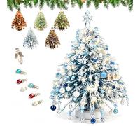 DIY Beaded Christmas Tree Kit, 3D Crystal Bead Holiday Craft Set for Adults, Handmade Mini Desk Xmas Bead Art, Colorful Beads, Holiday Tabletop Decoration, Relaxing Project (Colour B)