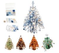 DIY Beaded Christmas Tree Kit, with Colorful Beads & Ornaments | DIY Crystal Bead Christmas Tree Making Kit, Handmade Holiday Craft Set, Christma-s Craft Gift for Craft Lovers