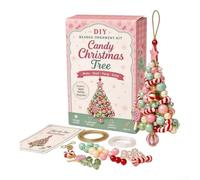 DIY Beaded Christmas Tree Ornament Kit 20cm Handcrafted 3D | Includes all materials for one ornament Beginner-friendly Intuitive pre-cut parts Lightweight plastic beads