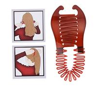 DIY Bendable Plastic Hair Comb Ponytail Hair Styling Tool Modern Banana Clip Interlocking Comb French Side for Women Girlsclips