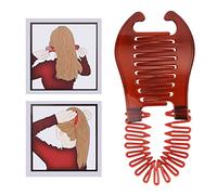DIY Bendable Plastic Hair Comb Ponytail Hair Styling Tool Modern Banana Clip Interlocking Comb French Side For Women Girls