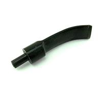DIY Bent Saddle Pipe Mouthpiece Stem Replacement for Briar Rosewood Ebony Wood Tobacco Pipe Fit 3mm Metal Filters BE0018
