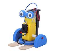 DIY Biped Robot Science Toy for Children, Enhances Memory and Comprehension Skills, Perfect for Age 4 and Above, Made of Durable Plastic and Metal, Packing Size 15x11x3cm