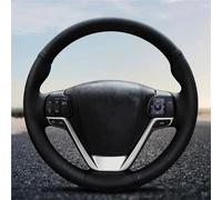 DIY Black Faux Leather Steering Wheel Cover For Toyota For Highlander 2014 2015 2016 2017 2018 2019 For Sienna 2015-2019 Steering Wheel Protector