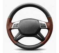 DIY Black Genuine Leather Car Steering Wheel Cover For Mercedes For Benz C180 C200 C260 E200 E260 ML320 ML360 ML400 Auto Accessories Styling(Style 5)