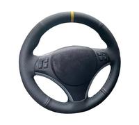 DIY Black Wearable Faux Leather Car Accessories Steering Wheel Cover For BMW E90 E91 E92 E93 E87 E81 E82 E88 X1 E84 Steering Wheel Protector