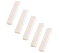 DIY Blank Buffalo Bone Nut String Pillow for Classical Electric Acoustic Guitar and Bass (Black)