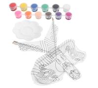 DIY Blank Kite Decorating Kit White Kite Art Beginners Creative Activities for Outdoor Parties for Family Gatherings and Spring Fun