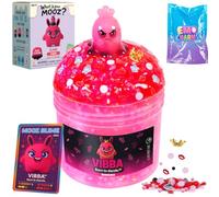 DIY Boba Tea Slime Kit for Kids, Butter Slime Food, Fluffy & Stretchy, Instant Slime Making Kit & Scented, Boba Beads Mix'Ins & Demon Monster Charm, Sensory Gift Ages 5-12 & Teens, MOOZ Magic