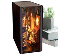 DIY Book Corner Kit, DIY Miniature Book Corner Kit - 3D Shelf Insert Decor | Mini Home Bookends, Shelf Decor, Decorative Bookends