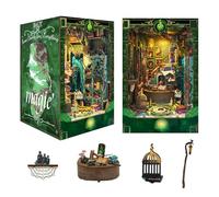 DIY Book Nook-3D Wooden Puzzle With LED Light,DIY Miniature Dollhouse Bookshelf Dollhouse for Adults-Snake House (SQ-41)