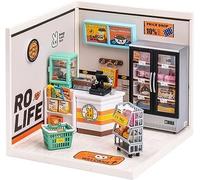 DIY Book Nook Kit 3D Puzzle Wooden Art Bookends Model Kits for Adults to Build Furnished with Furniture and LED Lights Romantic Arts Handmade Crafts Creative Gifts for Friends C