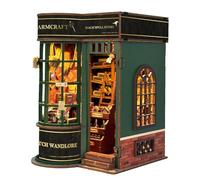 DIY Book Nook Kit for Adults - Magic Wand Shop (Upgrade Version), DIY Miniature Dollhouse Kit Handmade Assembled Craft Ornaments, Gift for Family Friend (SQ-78)
