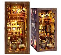 DIY Book Nook Kit - Master Alchemist’s Studio Series - Wizard’s Magical Apothecary - 3D Puzzle, Assembly Bookend for Adult (Master Alchemist III)