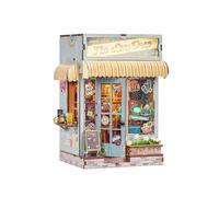 DIY Book Nook Kit，Miniature Dollhouse Kit,LED Mini House Tiny Bookshelf Decor,3D Wooden Puzzle for Beginners, Adults, and Teens.