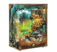 DIY Book Nook Kit,One Touch Book Nook Kit Aquarium-Style 3D Puzzle Model - Book Nook With LED Light Deep Sea Adventure Theme Bookshelf Insert Kit