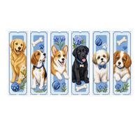 DIY Bookmark Cross Stitch Kit 14CT Printed Canvas 2 Strand