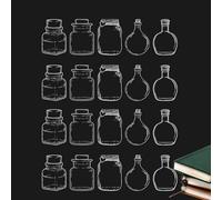 DIY Bookmarks for Spring, DIY Bookmarks, 20-Piece Transparent DIY Bookmark Set with Dried Practical Craft Bookmarks for Student Stationery for Library, Work