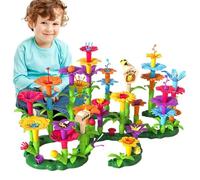 DIY Bouquet Sets | Flower Building Stacking Toys,Reusable Flower Building Stacking Game, Game for Kids Children 3 Years Old