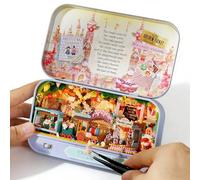 DIY Box Theater, Easy Assemble Decorative Mini Box Theater Model Creative Lovely Miniature Room Kit Home Decoration for Teens Adult Gift (Q-009)