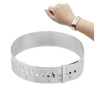 DIY Bracelet Sizing Tool,Bracelet Gauge, Sizer Mandrel Gauge Wrist Belt Measure Measuring Tool Sizing Bangle Size Adjuster Stainless Steel Sizer Board Measurement Jewelry Making Tools Supplies
